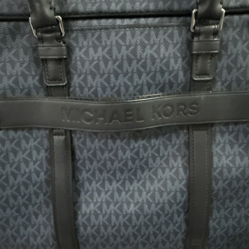 Michael Kors Hudson Logo Double Gusset Briefcase‎ Carry Laptop Bag Reg $425